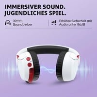 Căști gaming wireless HyperX Cloud Mini, albe, cu microfon, compatibile PC și consolă 4
