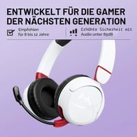 Căști gaming wireless HyperX Cloud Mini, albe, cu microfon, compatibile PC și consolă 2