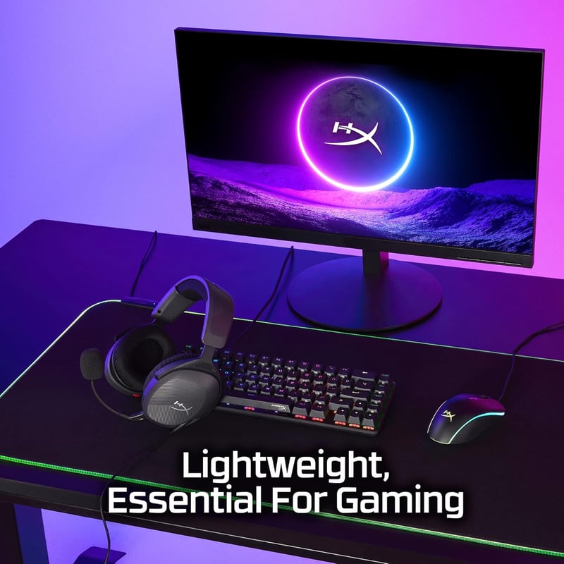 HyperX Cloud Stinger 2 Core Gaming Headset PC-hez, Mikrofon, DTS Spatial Audio - Wired, black, Stinger 2 Core