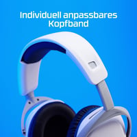 Herné káblové slúchadlá HyperX Cloud Stinger 2 pre PlayStation, biele, 50 mm meniče, pamäťová pena, otočný mikrofón, vstavané ovládanie hlasitosti 4