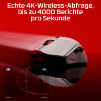 Bezdrôtová herná myš HyperX Pulsefire Haste 2 Pro 4K, 26000 DPI, RGB, 61 g, 90-hodinová výdrž batérie, USB-C, Bluetooth, sivá 5