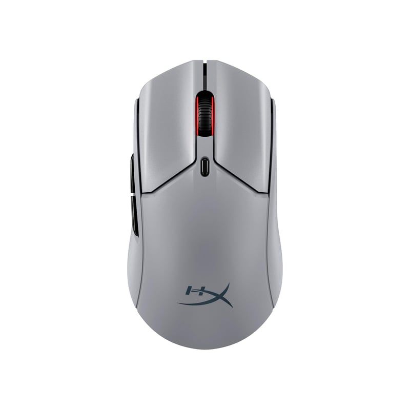 Bezdrôtová herná myš HyperX Pulsefire Haste 2 Pro 4K, 26000 DPI, RGB, 61 g, 90-hodinová výdrž batérie, USB-C, Bluetooth, sivá