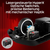 Bezdrôtová herná myš HyperX Pulsefire Haste 2 Pro 4K, 26000 DPI, RGB, 61 g, 90-hodinová výdrž batérie, USB-C, Bluetooth, sivá 8