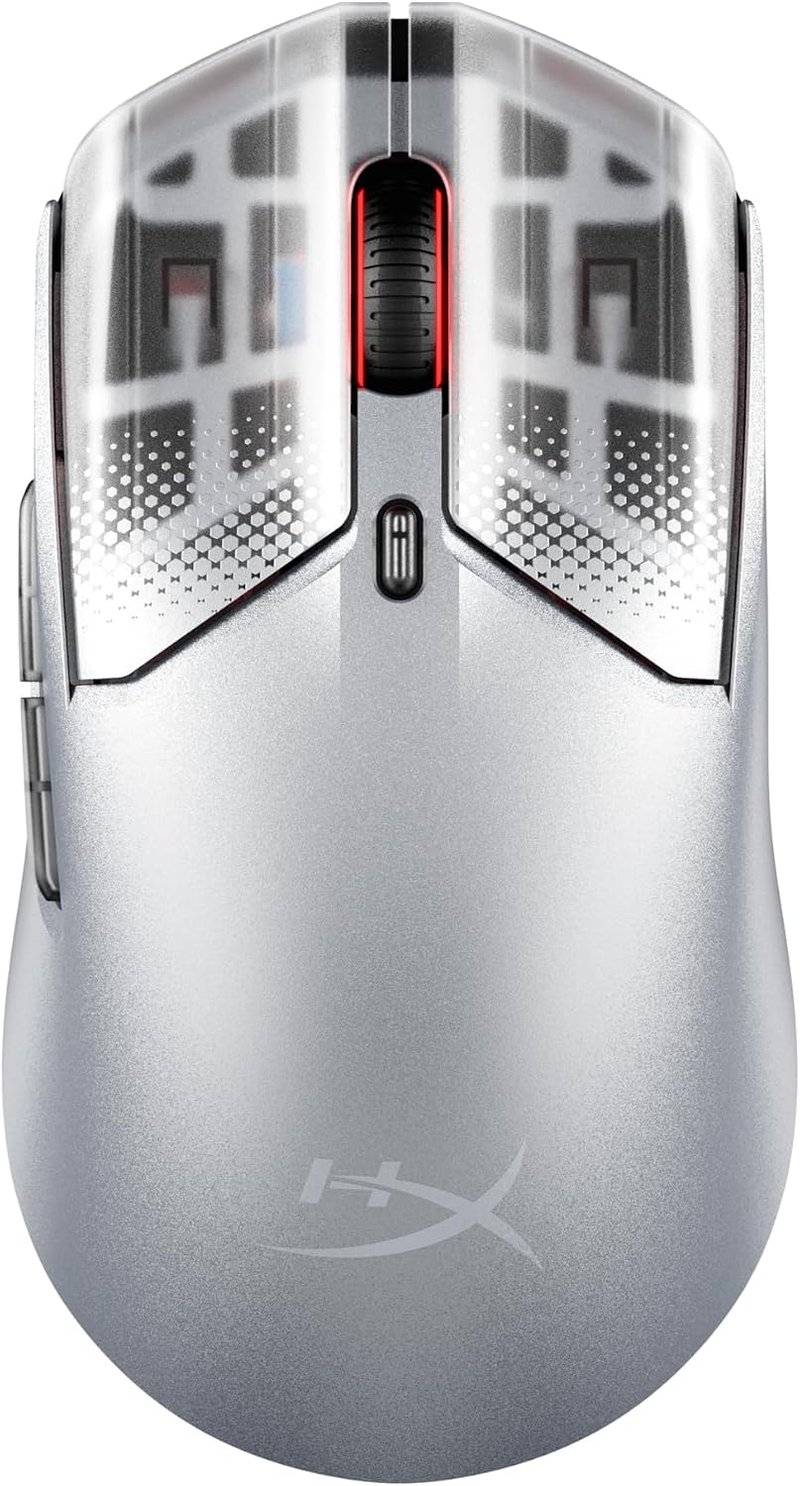 HyperX Pulsefire Haste 2 S vezeték nélküli gamer egér - ezüst