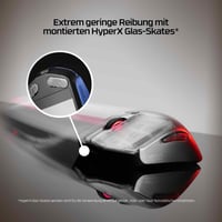Bezdrôtová herná myš HyperX Pulsefire Haste 2S – modrá, 64 g, 26K senzor, 120-hodinová výdrž batérie, horčíkové telo, sklenené kĺzadlá 7