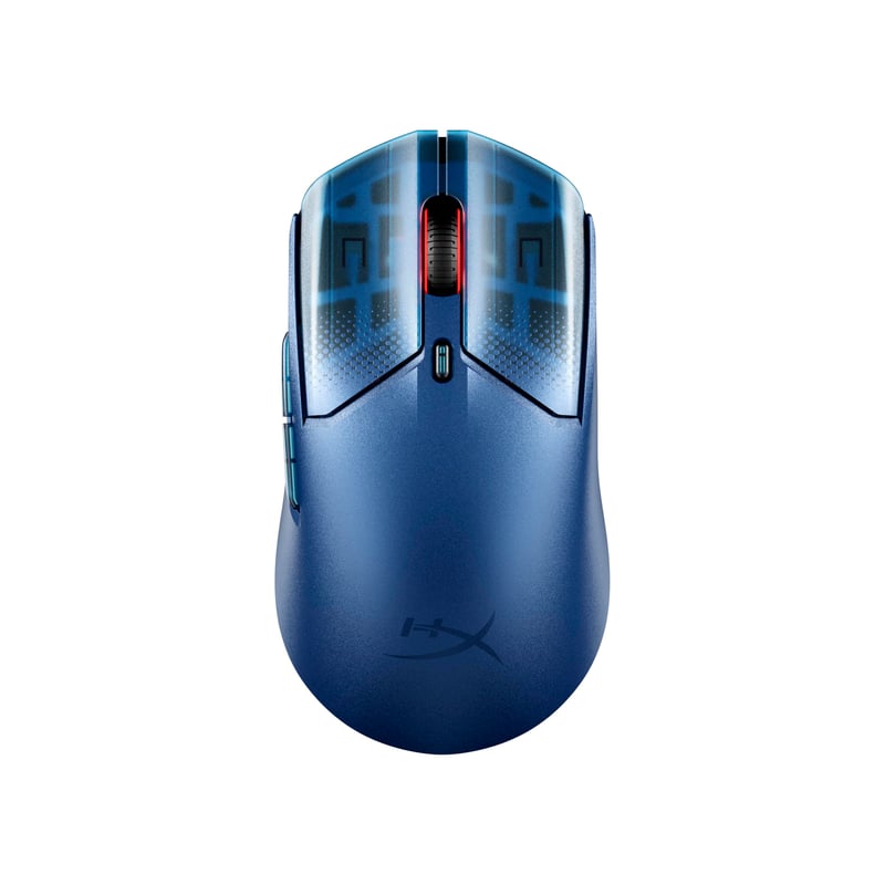 Bezdrôtová herná myš HyperX Pulsefire Haste 2S – modrá, 64 g, 26K senzor, 120-hodinová výdrž batérie, horčíkové telo, sklenené kĺzadlá