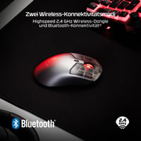 Bezdrôtová herná myš HyperX Pulsefire Haste 2S – modrá, 64 g, 26K senzor, 120-hodinová výdrž batérie, horčíkové telo, sklenené kĺzadlá 8
