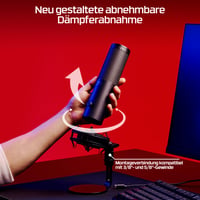 USB mikrofón HyperX QuadCast 2 S s RGB LED podsvietením, kvalita zvuku 32 bit/192 kHz, na streamovanie a podcasty, čierny 6