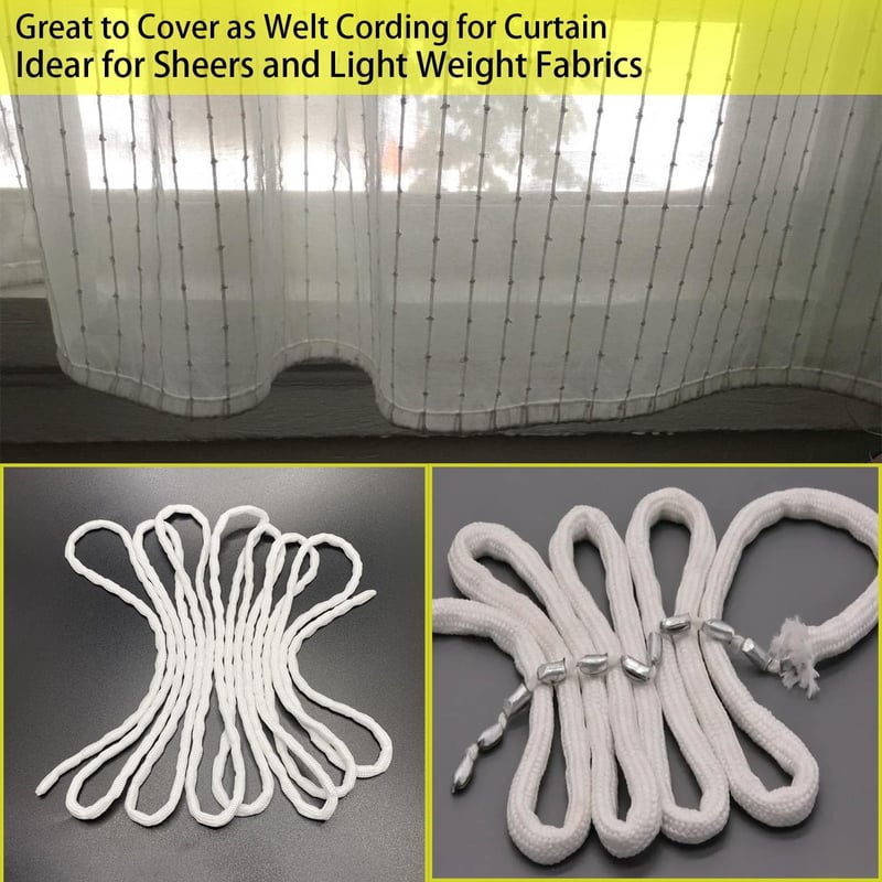 HYRYC Függönynehezék Ólomszalag 120g - 3 Méteres Tartós Súlyszalag Tökéletes Redőzéshez, Sima Függönyeséshez, Szúnyoghálókhoz 40g/m