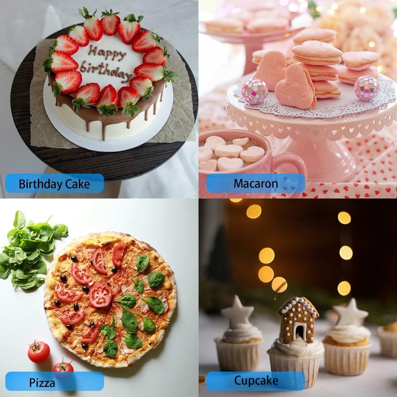 HYRYC Süteményes Doboz 2 db - 20x20x20 cm Ablakos Tortaszállító Kartondoboz Sütemények és Torták Biztonságos Szállításához, Könnyen Összeáll