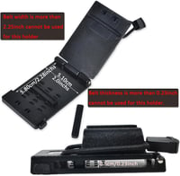 HYS Walkie Talkie Tartó 25-58mm Övhez, Rádió Hordozó Klip, MOLLE Mellénnyel Kompatibilis 2