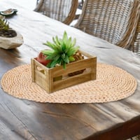 HYTROVE Podmetač za tanjur od prirodne kukuruzne slame, protuklizni i otporan na toplinu, ovalni 30 x 45 cm, za restorane i obiteljske proslave 7