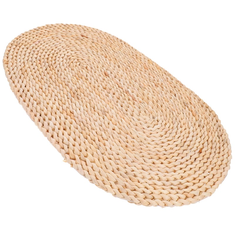 HYTROVE Podmetač za tanjur od prirodne kukuruzne slame, protuklizni i otporan na toplinu, ovalni 30 x 45 cm, za restorane i obiteljske proslave