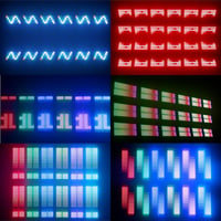 HYUDJ 200W LED színpadi strobe és wash fényrúd RGBW 4in1 48 zónás fehér 8000K DMX vezérléssel DJ rendezvényekhez 3