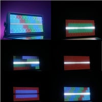 HYUDJ 200W LED színpadi strobe és wash fényrúd RGBW 4in1 48 zónás fehér 8000K DMX vezérléssel DJ rendezvényekhez 4