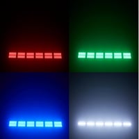 HYUDJ 200W LED színpadi strobe és wash fényrúd RGBW 4in1 48 zónás fehér 8000K DMX vezérléssel DJ rendezvényekhez 5