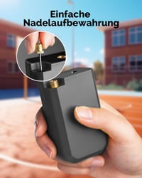 Elektrická pumpa na lopty HYVOHEX, prenosná digitálna pumpa s LCD displejom na futbalové, basketbalové a volejbalové lopty, s manometrom 2 – 17 PSI, čierna 5