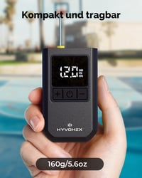 Elektrická pumpa na lopty HYVOHEX, prenosná digitálna pumpa s LCD displejom na futbalové, basketbalové a volejbalové lopty, s manometrom 2 – 17 PSI, čierna 6