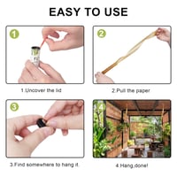 Hywean 20 bucăți capcană adezivă pentru muște, bandă lipicioasă decorativă pentru plante, rolă pentru musculițe de oțet și musculițe ale solului, pentru uz interior și exterior, verde 3