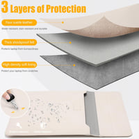 HYZUO 13-14 Colos Laptop Tok Állvánnyal MacBook Pro 14 M5/M4/M3/M2/M1 és Surface Laptop Kompatibilis Bézs - 13.3 - 14 inches, beige 3