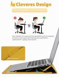 HYZUO 15-palcové puzdro na notebook so stojanom, olivovozelené - ochranné puzdro na MacBook a notebook 2