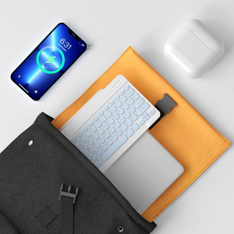 HZD Bluetooth Billentyűzet Égkék Vezeték Nélküli Wireless Keyboard
