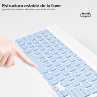 HZD Bluetooth Billentyűzet Égkék Vezeték Nélküli Wireless Keyboard 5
