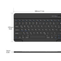Tastatură Bluetooth HZD cu layout german QWERTZ, tastatură wireless ușoară, compatibilă cu limba maghiară și germană, pentru uz office și acasă 7