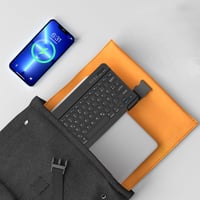 Tastatură Bluetooth HZD cu layout german QWERTZ, tastatură wireless ușoară, compatibilă cu limba maghiară și germană, pentru uz office și acasă 6