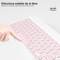HZD Bluetooth Billentyűzet Spanyol Kiosztás Pink Vezeték Nélküli 5