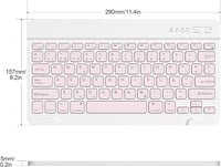 HZD Bluetooth Billentyűzet Spanyol Kiosztás Pink Vezeték Nélküli 7