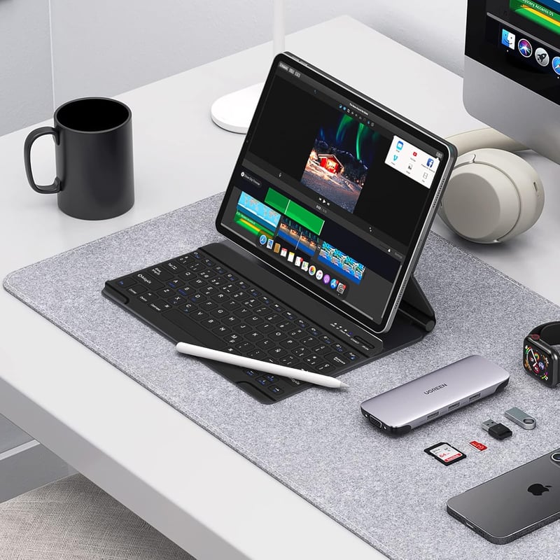 HZD Bluetooth Billentyűzet Vezeték Nélküli Wireless Keyboard iPhone iPad Android Windows
