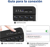 HZD Bluetooth Billentyűzet Vezeték Nélküli Wireless Keyboard iPhone iPad Android Windows 4