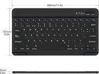 HZD Bluetooth Billentyűzet Vezeték Nélküli Wireless Keyboard iPhone iPad Android Windows 7