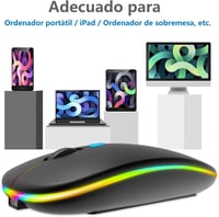 HZD Vezeték nélküli egér töltöttöl, fekete, ergonomikus 7