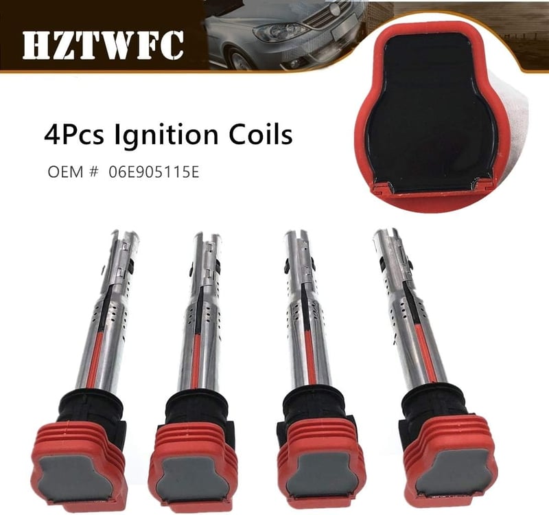 HZTWFC 4 db Gyújtótekercs OEM 06E905115E