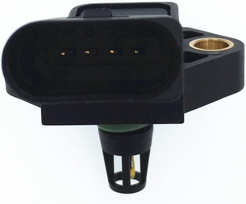HZTWFC Szívócsőnyomás Érzékelő 038906051C VW Seat Skoda Autókhoz - Levegő Nyomásmérő Szenzor OEM Minőség
