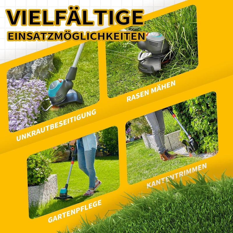 i-LEFANTE Megerősítő Korong Szett Üvegszálas Maggal Gardena EasyCut/ComfortCut Fűszegélynyírókhoz - 14700, 14701, 9876, 9878 Modellekhez