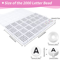 I LOVE MOM 2000 bucăți mărgele pentru înșirat, mărgele cu litere A-Z, mărgele cu inimioare negre și colorate, set DIY pentru brățări și bijuterii 3
