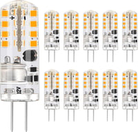 I-SHUNFA G4 LED Izzó 12V 1,6W - Meleg Fehér 2700K 180LM - Energiatakarékos Halogén Helyettesítő - 360° Szórás Páraelszívókhoz - 10db Csomag 1