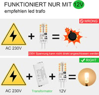 I-SHUNFA G4 LED Izzó 12V 1,6W - Meleg Fehér 2700K 180LM - Energiatakarékos Halogén Helyettesítő - 360° Szórás Páraelszívókhoz - 10db Csomag 4