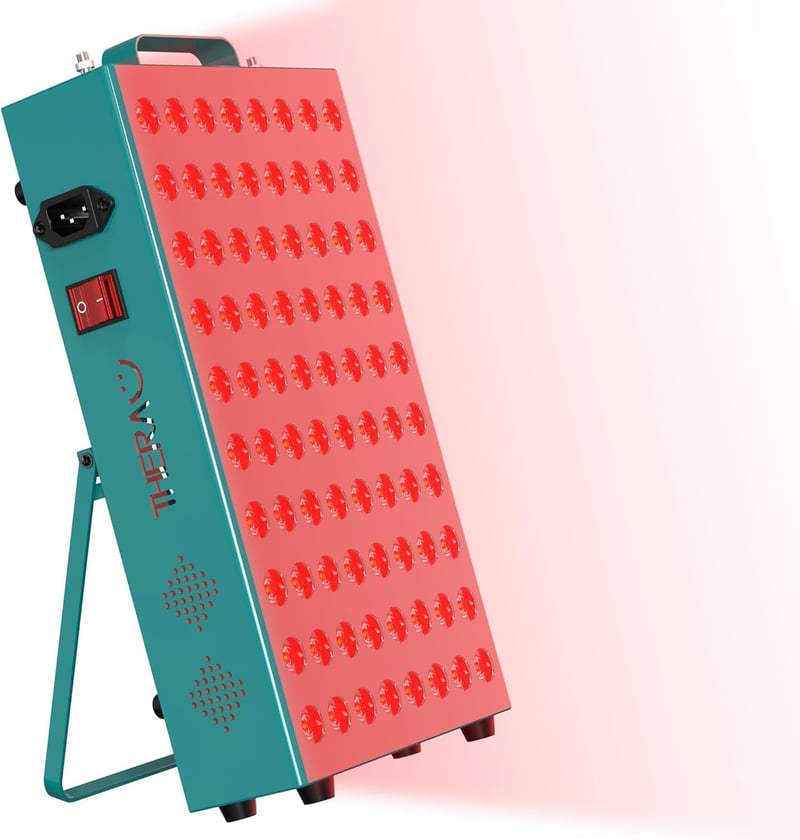 I-THERA-U Vörös Fényterápiás Lámpa 400W - 660nm és 850nm Infravörös Terápiás Készülék 80 LED-del Fájdalomcsillapításra és Fogyáshoz