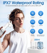 IAKTD Elektromos Fülzsír Eltávolító 4 Módú Fültisztító Rendszer IPX7 Vízálló 7