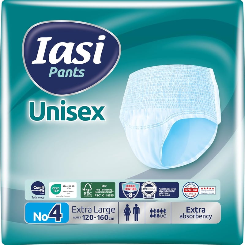 IASI 10 db Uniszex Magas Védelemű Eldobható Nadrág XL Extra Felszívó - Größe XL (10 Stück)
