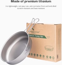 iBasingo Titan 18cm Összecsukható Kemping Serpenyő Ultralight Outdoor Főzőkészlet 8