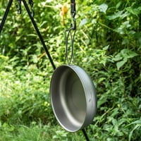 iBasingo Titan 18cm Összecsukható Kemping Serpenyő Ultralight Outdoor Főzőkészlet 7