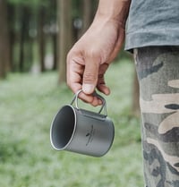 iBasingo Titán Kempingbögre Fedővel és Összecsukható Fogantyúval 200-750ml 7