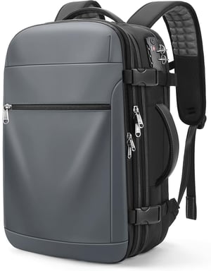 ibeacos 60L vakuumski ruksak s TSA bravom i pretincem za laptop od 17,3" - sivi