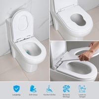 Rodinné WC sedadlo Ibergrif M41001-2 s funkciou Soft-Close – Detské sedadlo bez funkcie Soft-Close 8