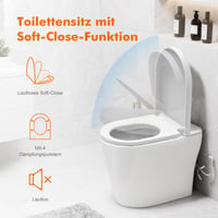 Ibergrif M41001 WC doska, biela, tvar D, s pomalým sklápaním, rýchloupínacia, antibakteriálna, 46,8x36,1 cm, nosnosť 150 kg 4